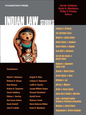 cover image of Goldberg, Washburn and Frickey's Indian Law Stories (Stories Series)